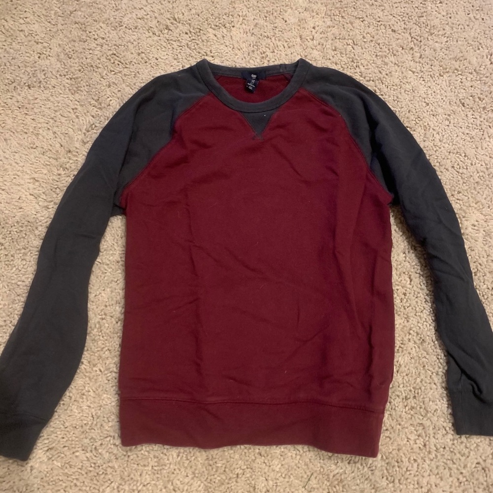 GAP Red and Grey Sweater